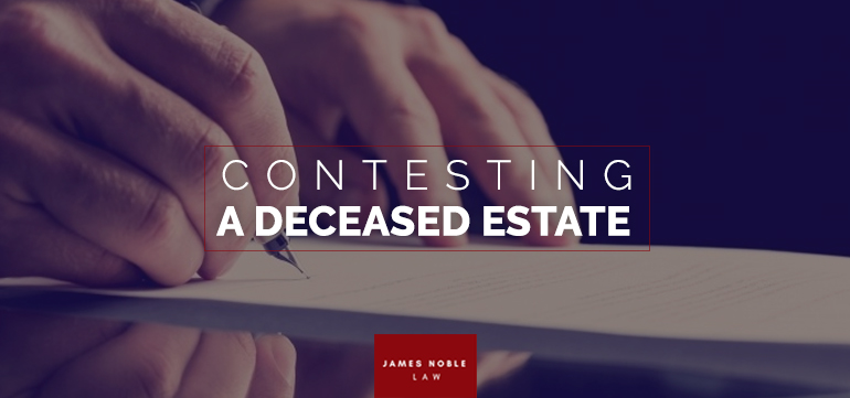 Contesting A Deceased Estate If you believe that a deceased friend or family member’s Will does not reflect their last wishes or are concerned with the circumstances and nature of an updated will, you may challenge the validity of the Will. This situation commonly arises where the deceased friend or family member may not have been in the right state of mind to understand what they were doing, or, if a fellow family member has manipulated the persons wishes. To challenge a will, you must have an interest in the deceased person’s estate. In other words, you may be someone who is referred to in the Will, or if the person dies without a valid will in place, someone referred to under the laws of intestacy such as a spouse or child of the deceased. Reasons to Challenge a Will The most common reasons to challenge a Will include: 1. Fraud 2. Lack of testamentary capacity of the deceased when creating the Will; 3. Manipulation, coercion or undue influence; and 4. Absence of knowledge of the contents of the Will. As Wills are usually made when the deceased person is elderly, the most prominent concern is whether the Will maker had mental capacity to understand the contents of the Will. In circumstances where the Will maker lacks this capacity, the Will may be set aside by the Court. Before an order is made, the Court will consider whether the persons had a severe mental illness (such as Alzheimer’s) or a brain disease (such as Dementia) at the time the Will was made. Another reason to challenge a Will is if the Will maker was not aware of the contents of the Will or where they were pressured by someone to leave a particular item (usually property or another valuable asset) to a particular person where they would not usually have done so. If the Court decides this has been the case, the deceased’s previous Will is used. If no previous Will exists, the laws of intestacy will apply. Although a deceased person may not have a “Will” at the time of their passing, if the person wrote a letter setting out their final wishes in an informal document with their signature, the Court has the power to declare that document valid. In certain circumstances, this informal document may even be declared valid despite an earlier formal Will.