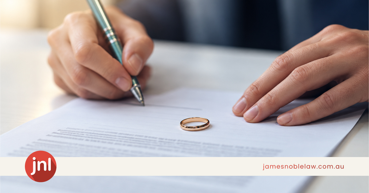 Australian divorce law property settlement